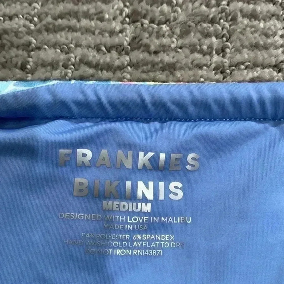 Frankies Bikinis Tia Terry String Bikini Bottom - Picture 9 of 9